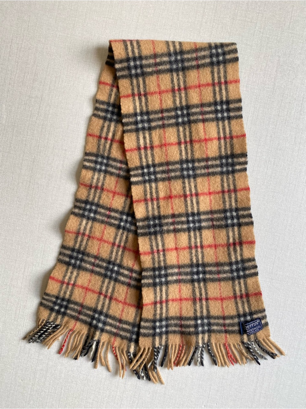 Vintage Burberrys of London Scarf 100% Lambswool